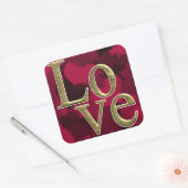Stickers Love, Glossy, 3 pouces (feuille de 6) (Enveloppe)