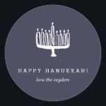 Stickers Love   Light Hanoukka - Light<br><div class="desc">Ces autocollants Hanoukka présentent une menorah dessinée à la main pour une vision moderne du festival des lumières. Customisez votre couleur arrière - plan pour créer le design parfait pour vous.</div>