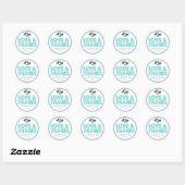 Stickers Love & Thanks Favor (Turquoise / Grey) (Feuille)