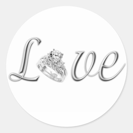 Stickers Love Wedding (Devant)