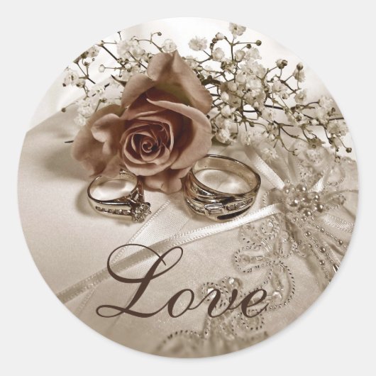 Stickers Love Wedding (Devant)