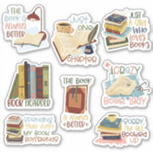 Stickers Lover du livre (Devant)