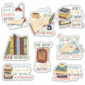 Stickers Lover du livre (Devant)
