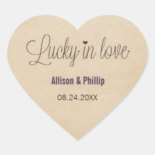Stickers Lucky in Love, violet