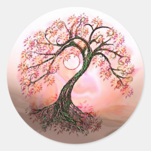 Stickers Lune Arbre de vie