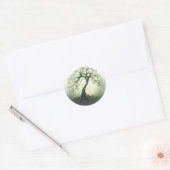 Stickers Lune Arbre Vert Vie (Enveloppe)