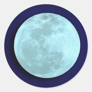 Stickers Lune Bleue Pleine