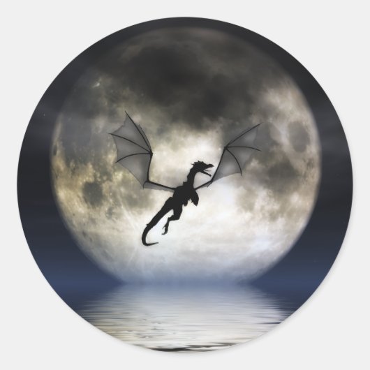 Stickers Lune dragon (Devant)