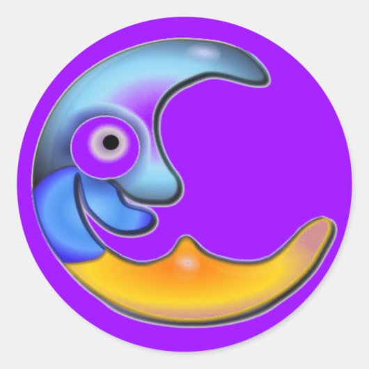 Stickers Lune folle (Devant)