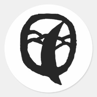 Stickers Lune foncée