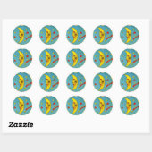 Stickers Lune vintage (Feuille)