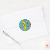 Stickers Lune vintage (Enveloppe)