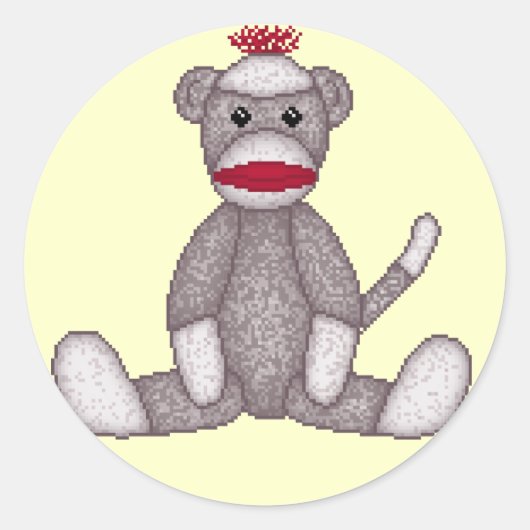 Stickers Lura's Sock Monkey (Devant)