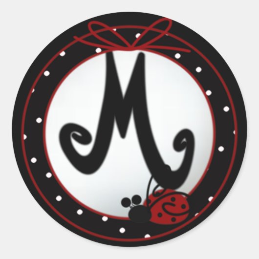 Stickers M ronds initiaux de Ladybug (Devant)