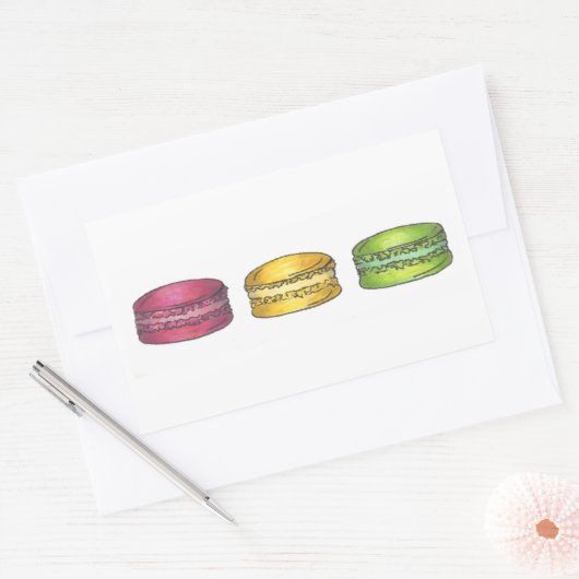 Stickers Macarons Macaron Français (Enveloppe)