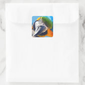 Stickers Macaw bleu et jaune (Sac)