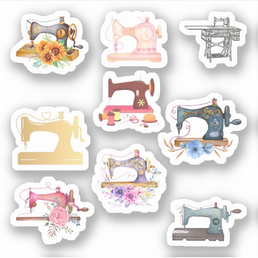Stickers Machine à coudre (Devant)