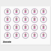 Stickers Machine à godeball - rose (Feuille)