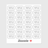 Stickers made in the USA (Feuille)