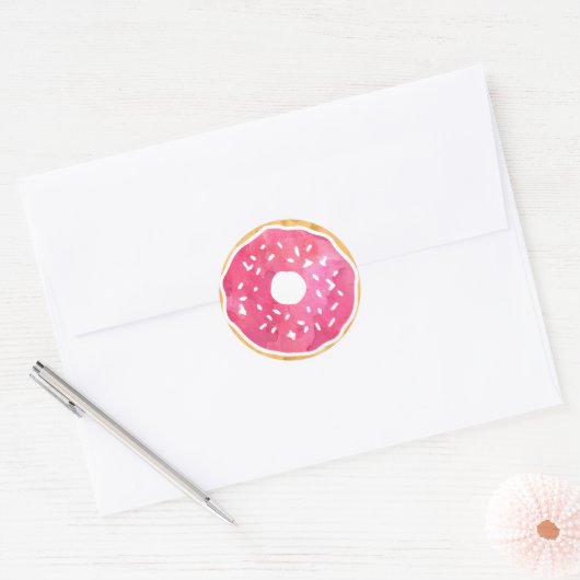 Stickers Magenta Hot Pink Donut (Enveloppe)