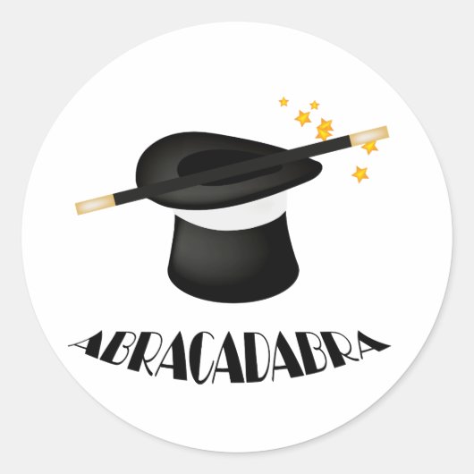 Stickers Magicien Abracadabra Magicien (Devant)