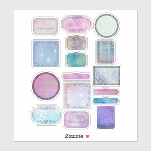 Stickers Magique d'hiver | Conception festive (Feuille)
