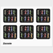 Stickers Mah Jongg Charleston (Feuille)