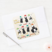 Stickers Mah Jongg Charleston Dancers (Enveloppe)