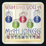 Stickers Mah Jongg Christmas Bettors<br><div class="desc">Célébrez la saison de Noël avec ces motifs attrayants avec des images de tuiles Mah Jongg : - Ornements avec un point - Bêteurs et tuiles sur un rack - Oiseau d'une dalle simple Disponible sur sacs en toile, invitations/cartes, boîtes cadeaux, porte - clés, magnets, plaques carrés, carreaux en céramique,...</div>