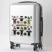 Stickers Mah Jongg Dolls (Sur valise)