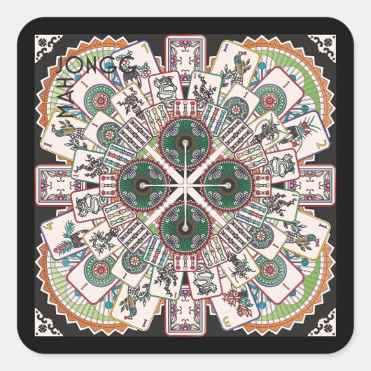 Stickers Mah Jongg Limerick Kong (Devant)