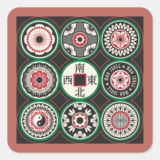 Stickers Mah Jongg One Doin (Devant)