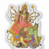 Stickers Mahishasur Mardini Durga (Devant)