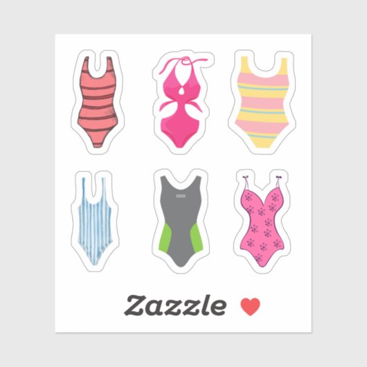 Stickers maillot de bain (Feuille)