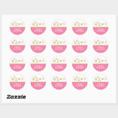 Stickers maillot rose et vert d'été (Feuille)