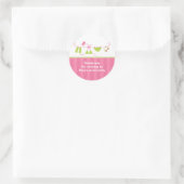 Stickers maillot rose et vert d'été (Sac)
