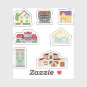 Stickers maison (Feuille)