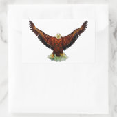 Stickers Majestic en forme de rectangle d'aigle (Sac)