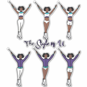 Stickers Majorette Changement Rapide (Aqua Grape 2