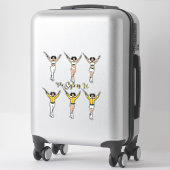 Stickers Majorette Changement Rapide ( Vert Or ) (Sur valise)