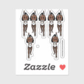 Stickers Majorette / Danseuse Bordure blanche / no (Feuille)