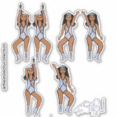 Stickers Majorette / Danseuse Couronne diamant #2 (Devant)