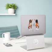 Stickers Majorette / Danseuse Orange Spark #1 (Ordinateur portable sur le bureau)
