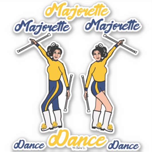 Stickers Majorette (Marine Gold) (Devant)
