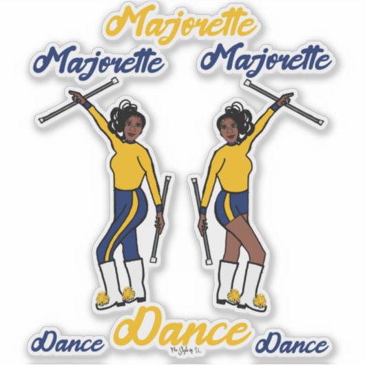 Stickers Majorette (Marine Gold) C (Devant)