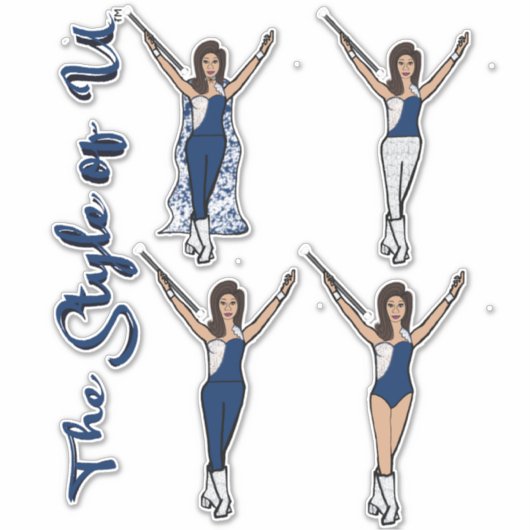 Stickers Majorette Sparkle (Azul Spark) (Devant)