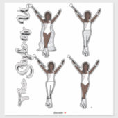 Stickers Majorette Sparkle (Iced) (Feuille)