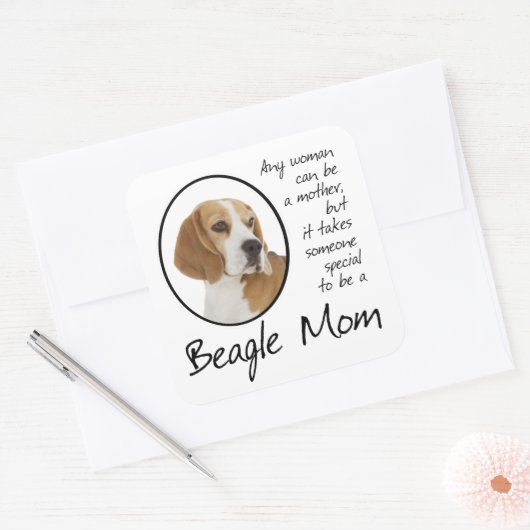 Stickers Maman beagle (Enveloppe)
