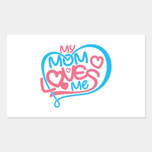 Stickers Maman : Ma maman aime Me-Funny Sticker Ma (Devant)