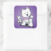 Stickers Maman & Pups KiniArt Westie (Sac)
